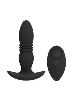 A-Play – RISE – Silicone Anal Plug With Remote – Black