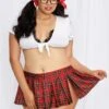 Dreamgirl Queen Size Homeroom Hottie Sexy Schoolgirl – Red – Queen Size -Sexy Serie Winkel 11046XMUL OSX 1