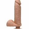 The D – Perfect D With Balls Vibrating – 8 Inch – Caramel