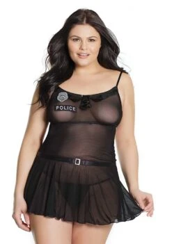 Coquette Police Babydoll – Black – QS
