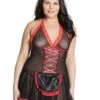 Coquette Nurse Babydoll – Black/Red – QS -Sexy Serie Winkel 2629BL RE OSX 1