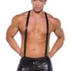 Zeus Wetlook Suspender Shorts – Black – O/S -Sexy Serie Winkel 33 4502Z 1