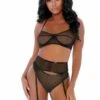 Compare And Contrast Lingerie Set – Black – M -Sexy Serie Winkel 669517BLK S 1 1