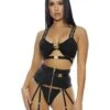Forplay Instant Click – Lingerie Set – Large -Sexy Serie Winkel 770207BLK S 1 1