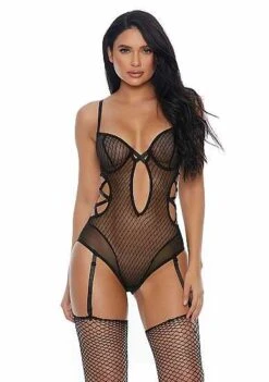 Enticing Vixen – Teddy Met Kousenband – XL