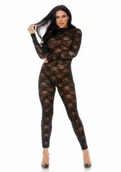 Sweet Little Lace Jumpsuit – Black – M