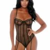 Caged In Love Net Teddy – Black – M -Sexy Serie Winkel 779527BLK S 1