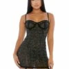 Draped In Diamonds Rhinestone Chemise Set – Black – L -Sexy Serie Winkel 779534BLK S 1 1