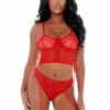 Ring Me Up Bustier Set – Red – S