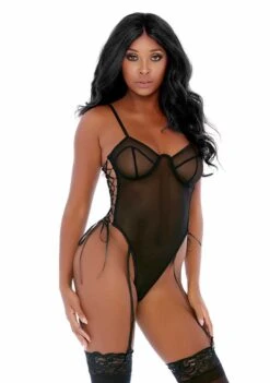 Make It Ring Teddy – Black – XL