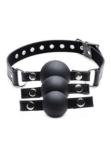 Interchangeable Silicone Ball Gag Set – Black Interchangeable Silicone Ball Gag Set – Black -Sexy Serie Winkel AF716 1