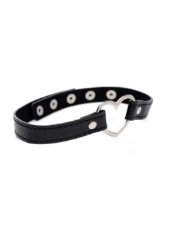 Dark Heart Chrome Heart Black Choker – Black