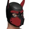 Neoprene Puppy Hood – Black And Red -Sexy Serie Winkel AG292 RED 1