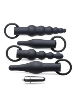 3X Premium Ringed Rimmers Anal Training Set – Black