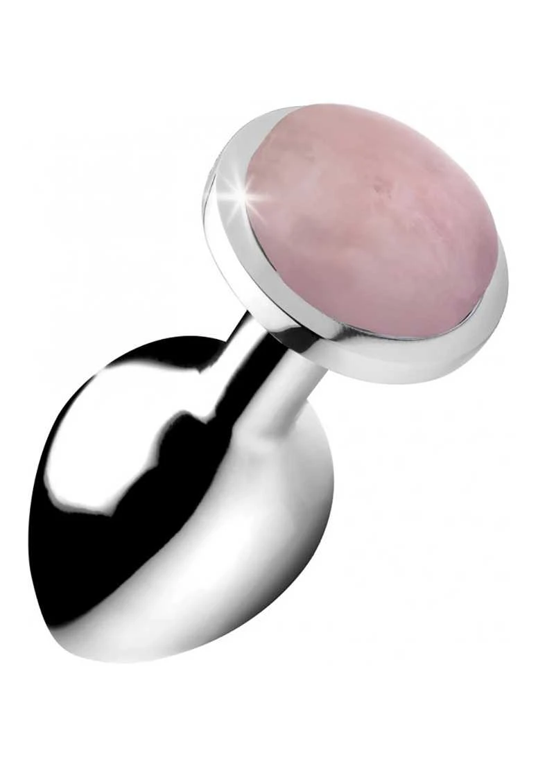 Gemstones Rose Quartz Gem Medium Anal Plug Gemstones Rose Quartz Gem Medium Anal Plug -Sexy Serie Winkel AG734 MED 1