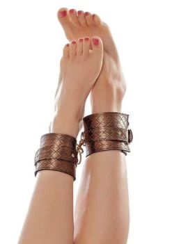 The Infatuation Ankle Cuffs – Bronze