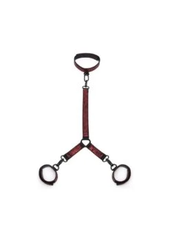 Sweet Anticipation Collar And Wrist Cuffs – Red