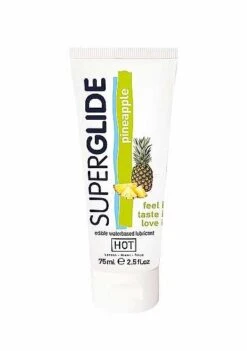 HOT Superglide Edible Lubricant Waterbased – Pineapple – 75 Ml