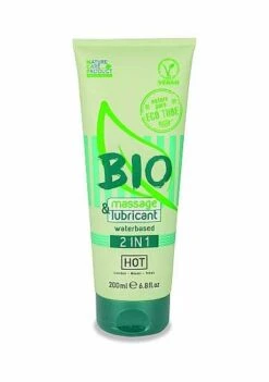 HOT BIO Massage & Lubricant Waterbased 2 In 1 – 200 Ml