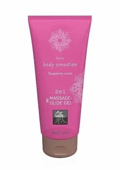 SHIATSU Massage- & Glide Gel 2in1 Raspberry