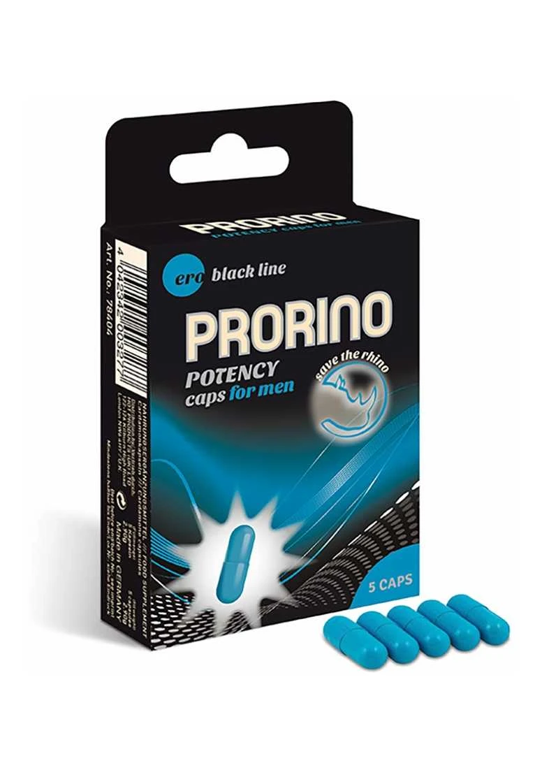 PRORINO Potency Caps for men 5 pcs PRORINO Potency Caps For Men 5 Pcs -Sexy Serie Winkel H 78404 1