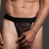 Lace Jock – Black – S/M