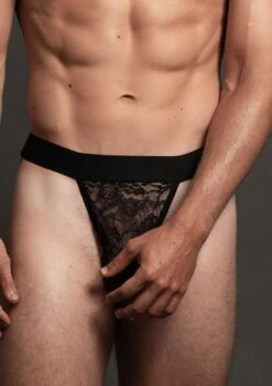 Lace Jock – Black – L/XL