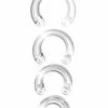 Mancage Extra Large Ring Set – Transparent