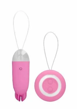 Noah – Dual Rechargeable Vibrating Remote Toy – Pink
