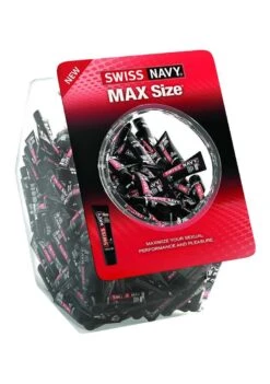 Swiss Navy MAX Size – Enhancement Creme Voor Mannen – Fishbowl – 50 Stuks –
